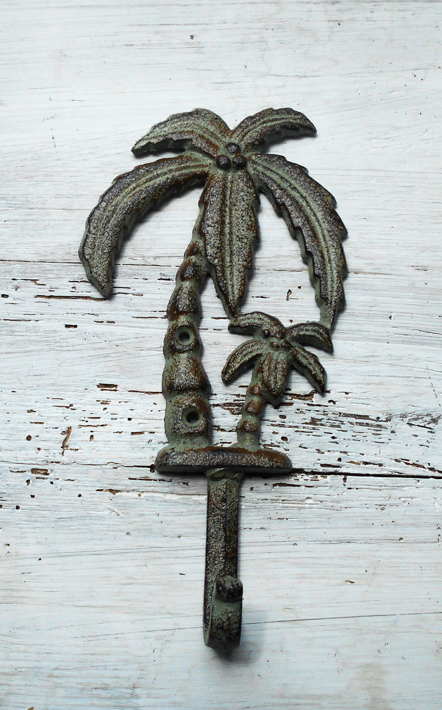 Garderobenhaken, Gusseisen, Palmen