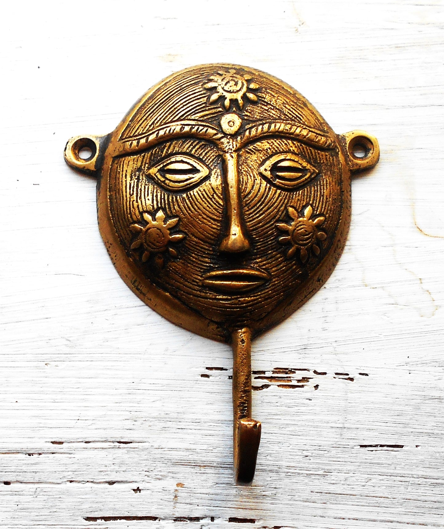 Garderobenhaken, Wandhaken, Kleiderhaken, Messing