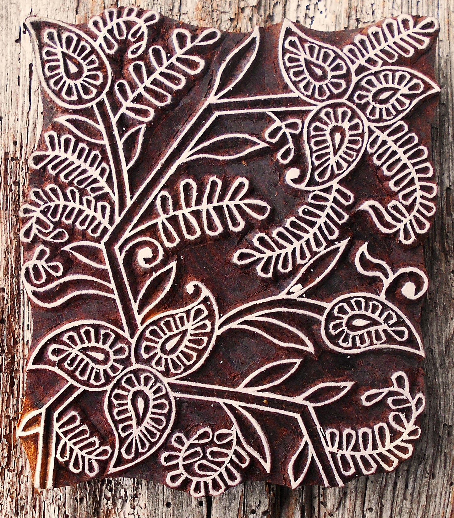 Stoffdruck Stempel, Holzdruckstempel, Motivstempel, Blaudruckstempel, Textildruck