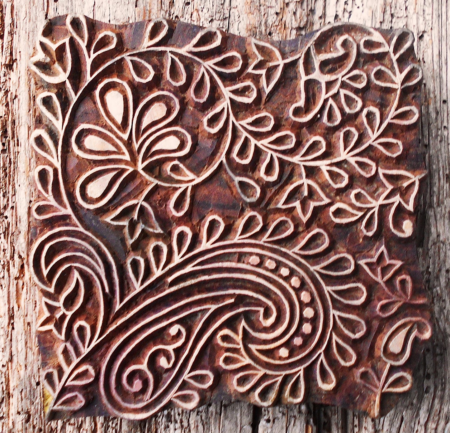 Stoffdruck Stempel, Holzdruckstempel, Motivstempel, Blaudruckstempel, Textildruck