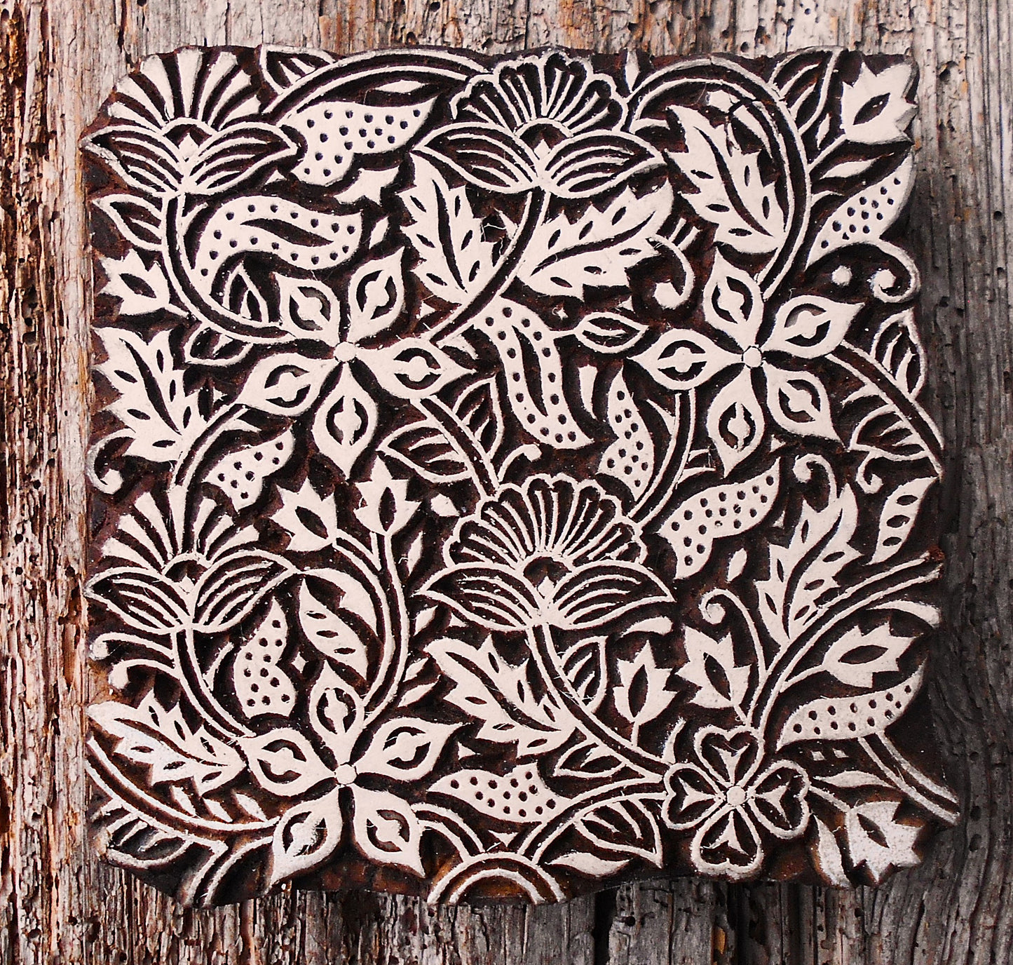 Stoffdruck Stempel, Holzdruckstempel, Motivstempel, Blaudruckstempel, Textildruck