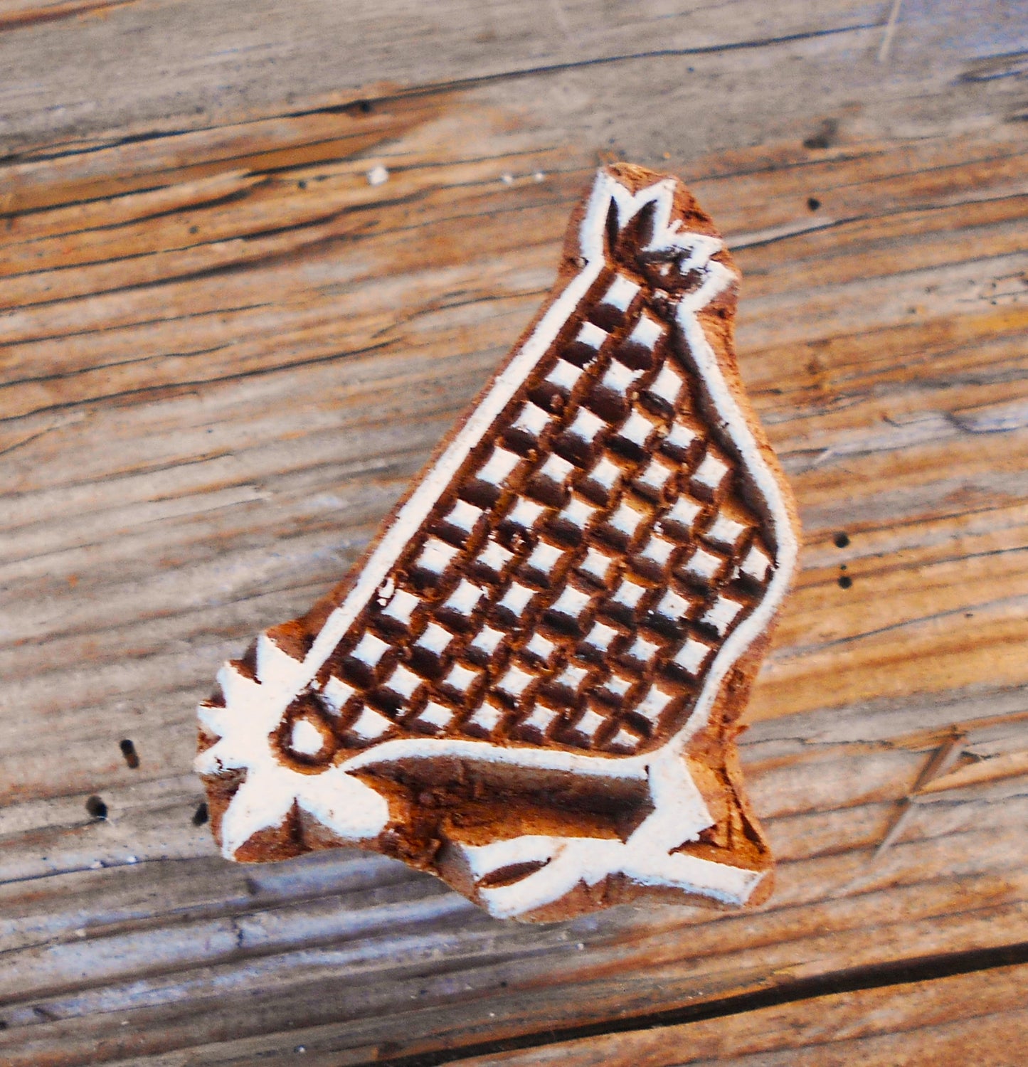 Tierstempel, Stoffdruckstempel, Holzdruckstempel, Blaudruckstempel, Henne