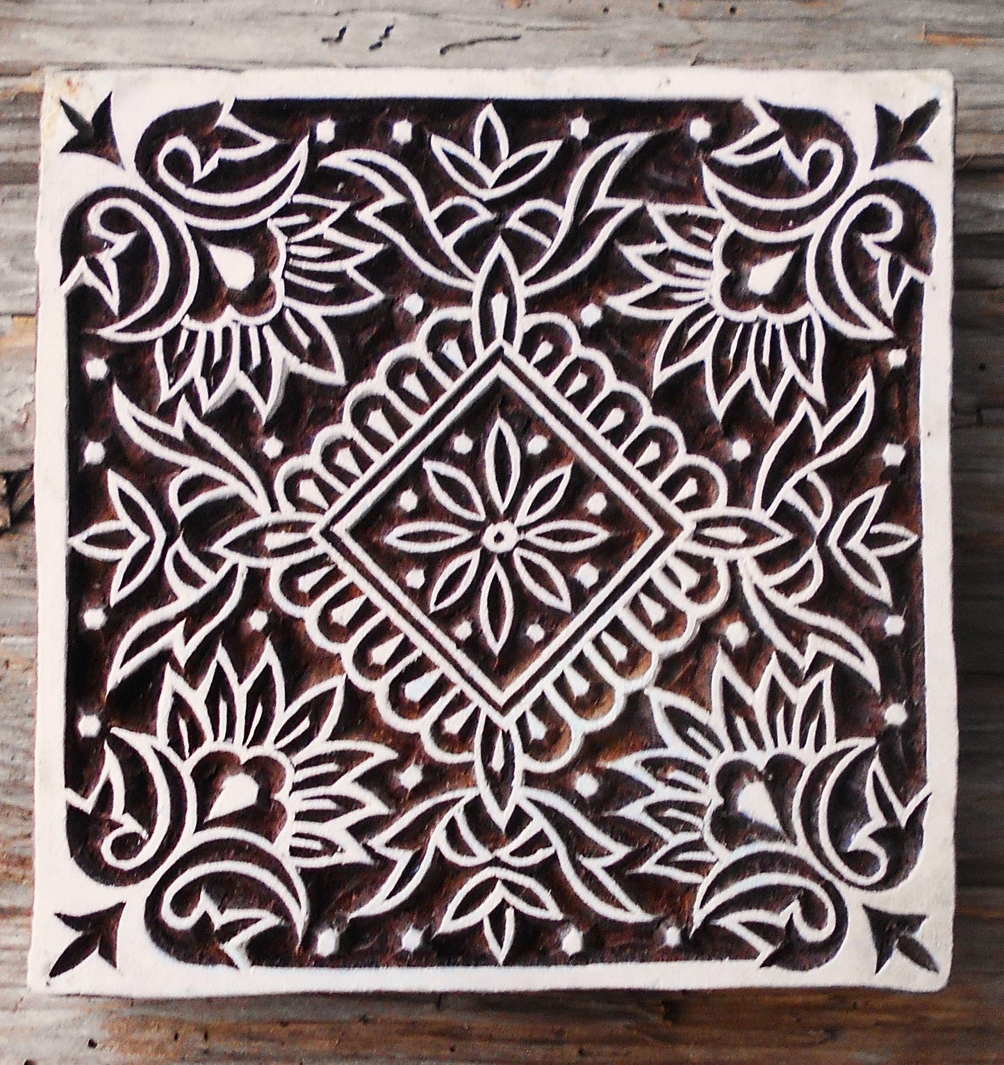 Stoffdruck Stempel, Holzdruckstempel, Motivstempel, Blaudruckstempel, Textildruck