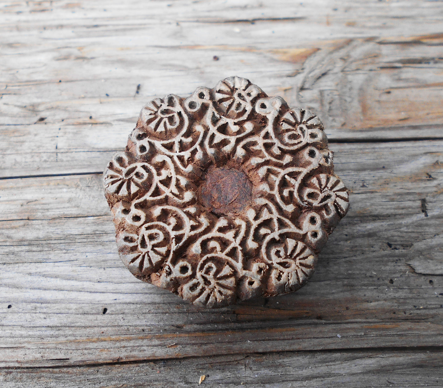 Holzdruckstempel, Stoffdruckstempel, Textilstempel, Motivstempel