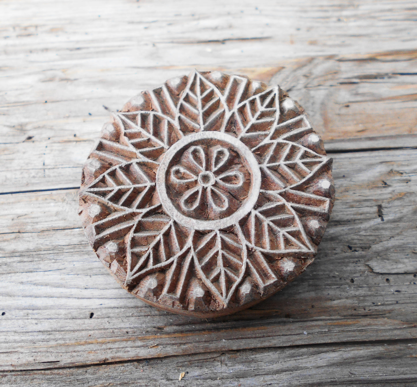 Holzdruckstempel, Stoffdruckstempel, Textilstempel, Motivstempel