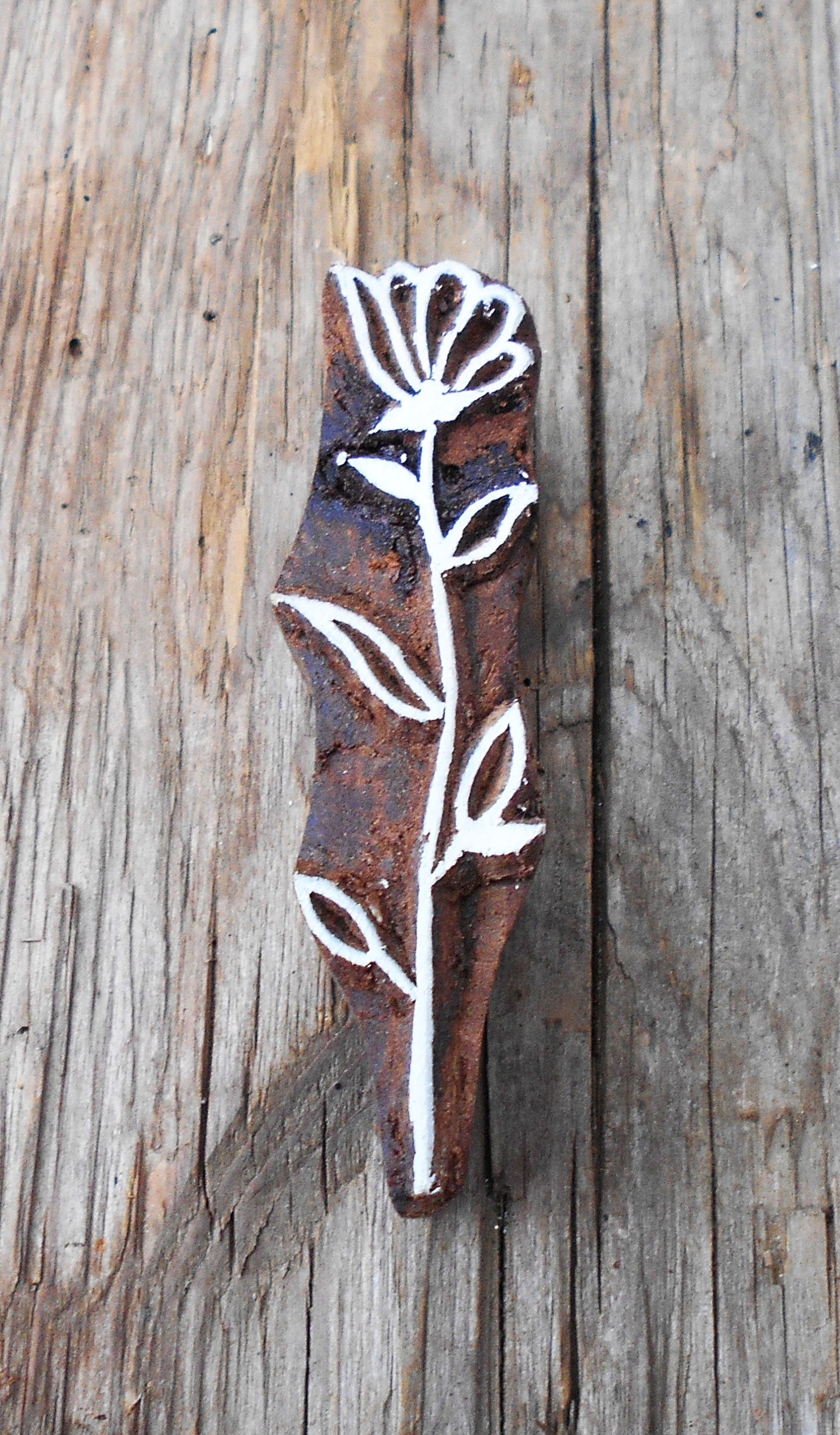 Holzdruckstempel, Motivstempel, Blaudruckstempel, Stoffdruckstempel, Botanik