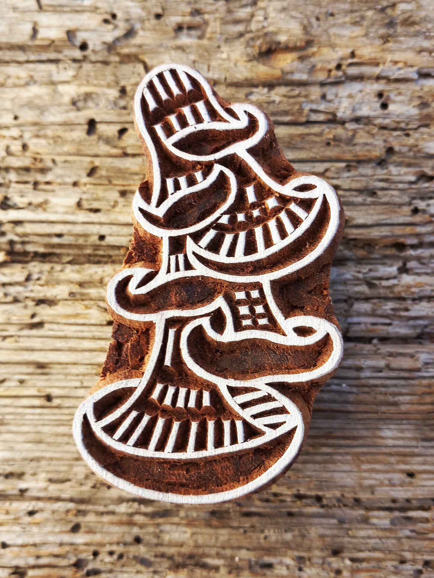 Stoffdruckstempel, Holzdruckstempel, Motivstempel, Blaudruckstempel, Pilze