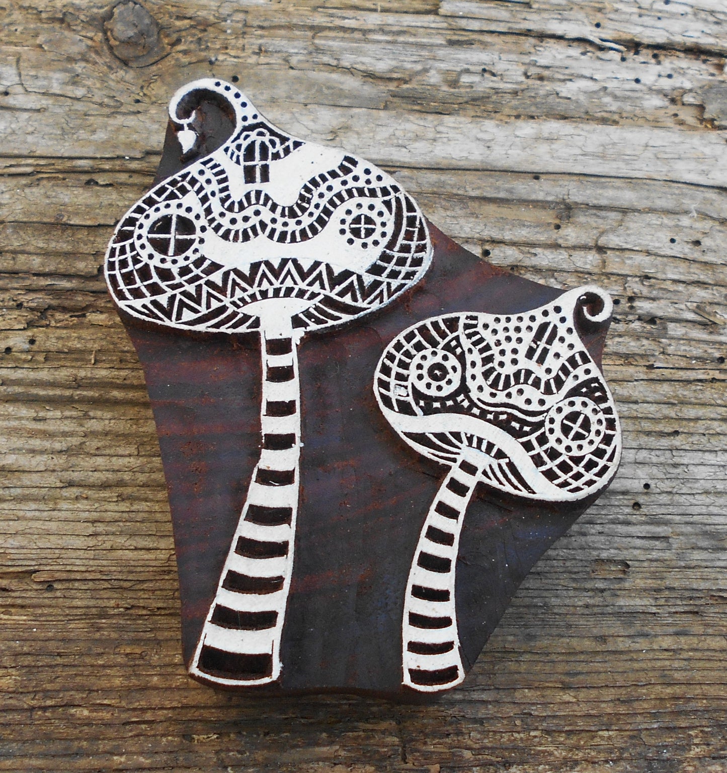 Druckstempel, Holzdruckstempel, Motivstempel, Blaudruckstempel, Stoffdruckstempel, Schwammerl