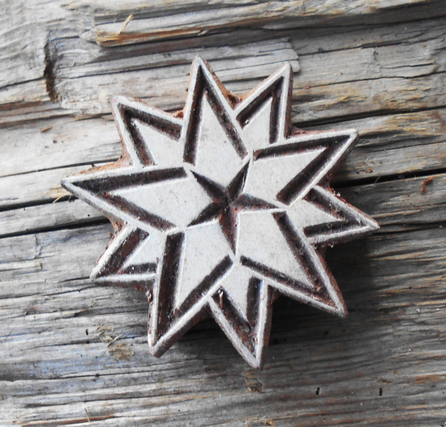 Druckstempel, Holzdruckstempel, Motivstempel, Blaudruckstempel, Stoffdruckstempel-Stern