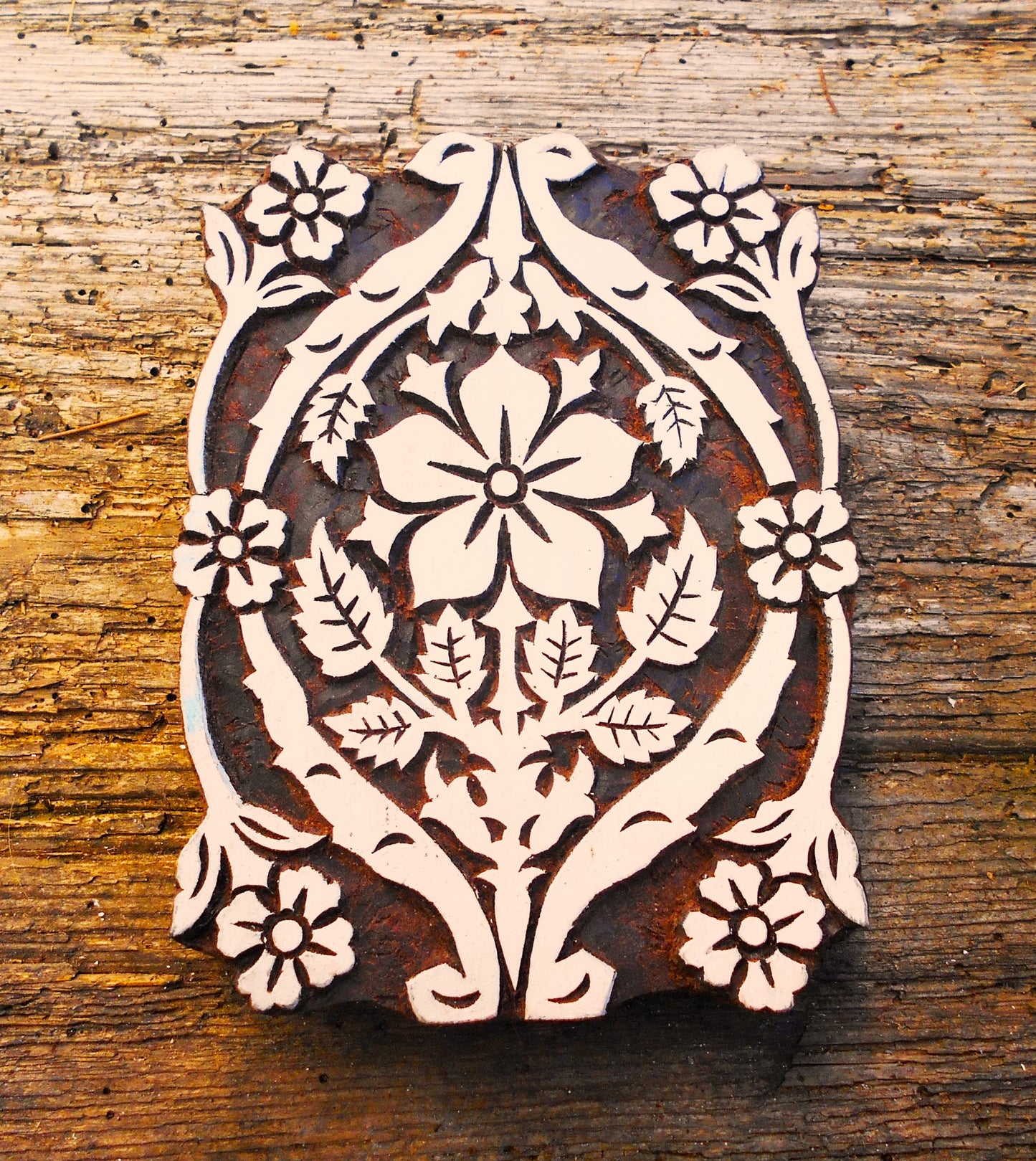 Stoffdruck Stempel, Holzdruckstempel, Motivstempel, Blaudruckstempel, Textildruck