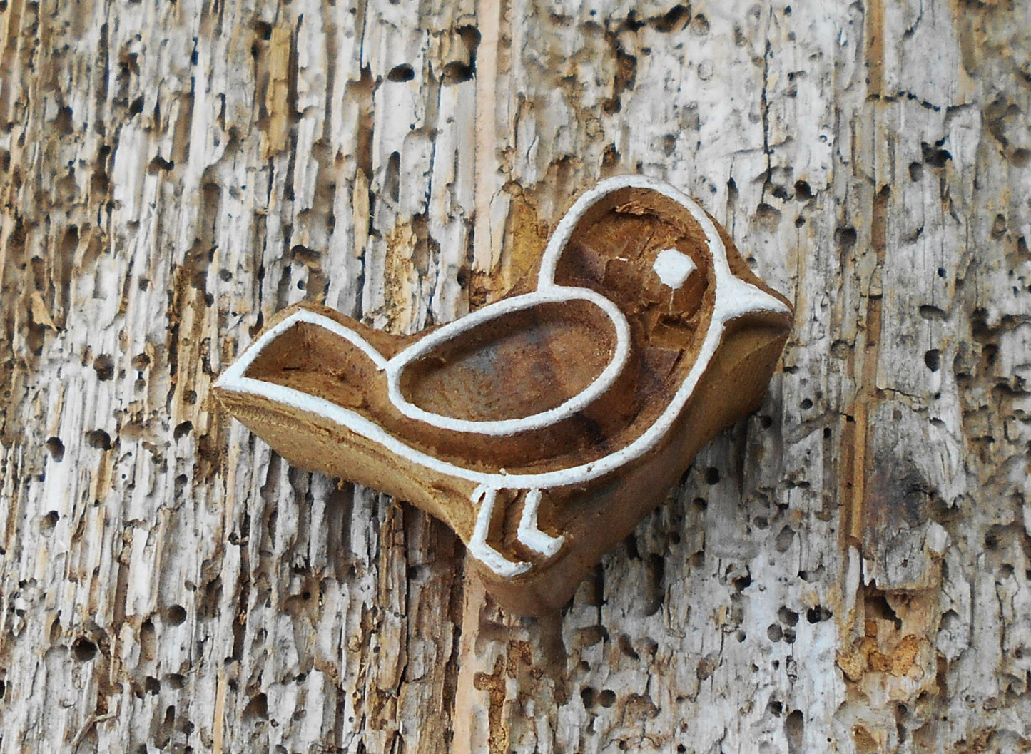 Tierstempel, Stoffdruckstempel, Holzdruckstempel, Blaudruckstempel, Vogel