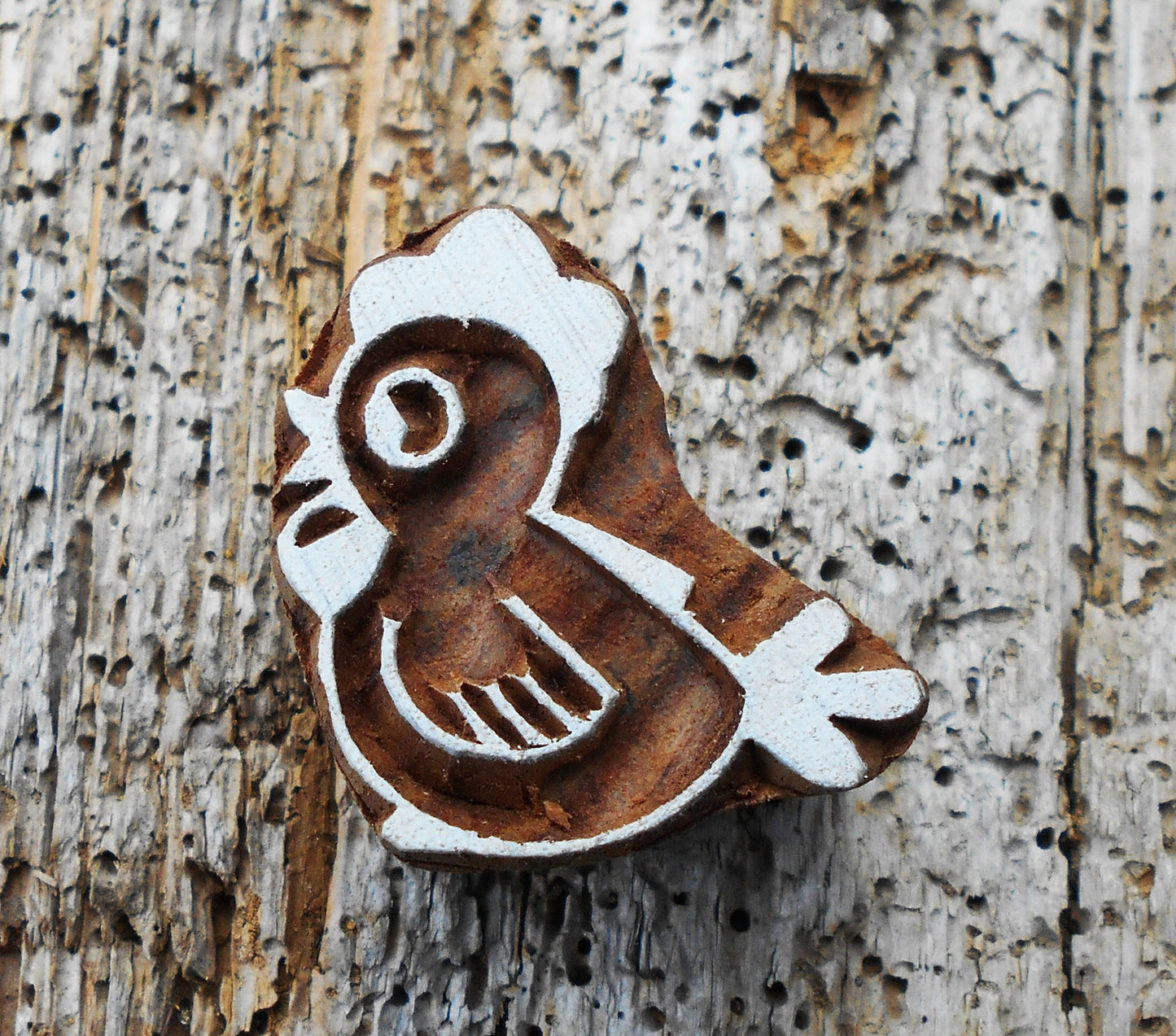 Tierstempel, Stoffdruckstempel, Holzdruckstempel, Blaudruckstempel, Küken