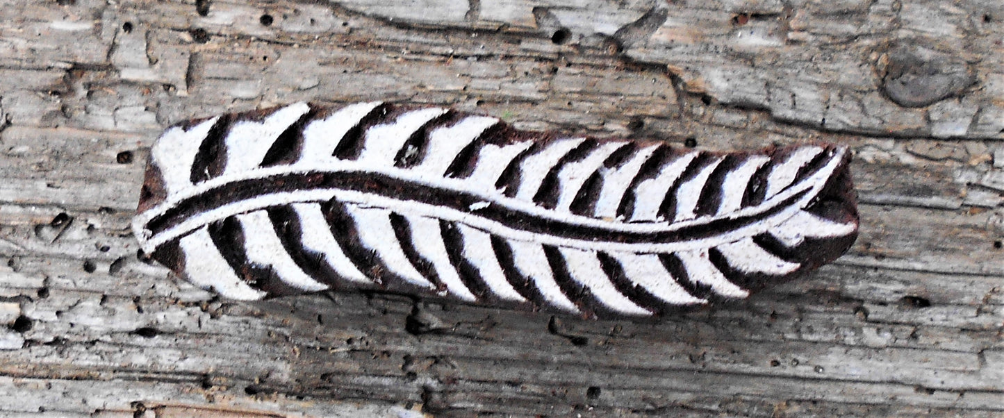 Bordürenstempel, Blaudruckstempel, Stoffdruckstempel, Textilstempel, Holzdruckstempel