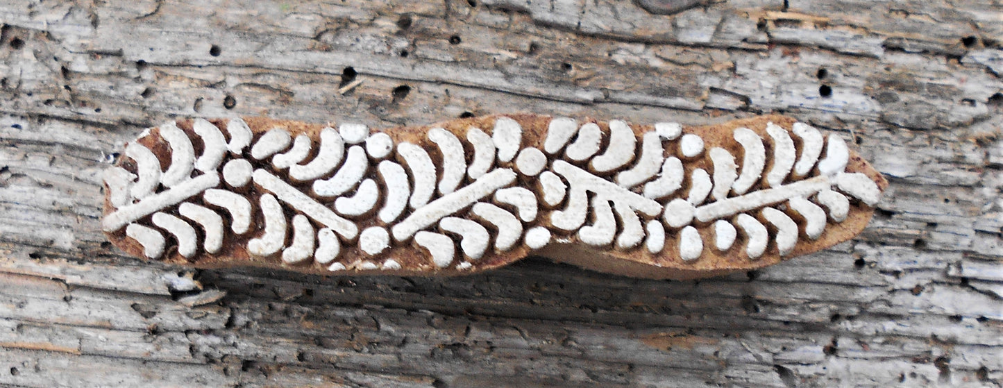 Bordürenstempel, Blaudruckstempel, Stoffdruckstempel, Textilstempel, Holzdruckstempel