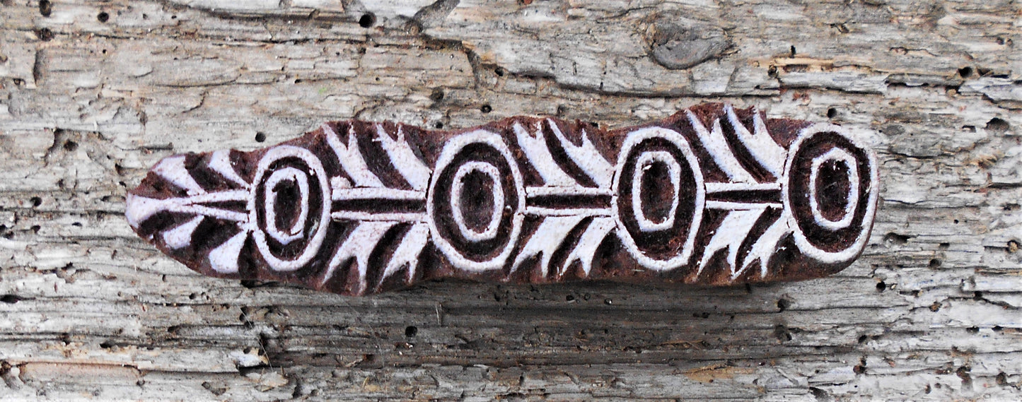 Bordürenstempel, Blaudruckstempel, Stoffdruckstempel, Textilstempel, Holzdruckstempel