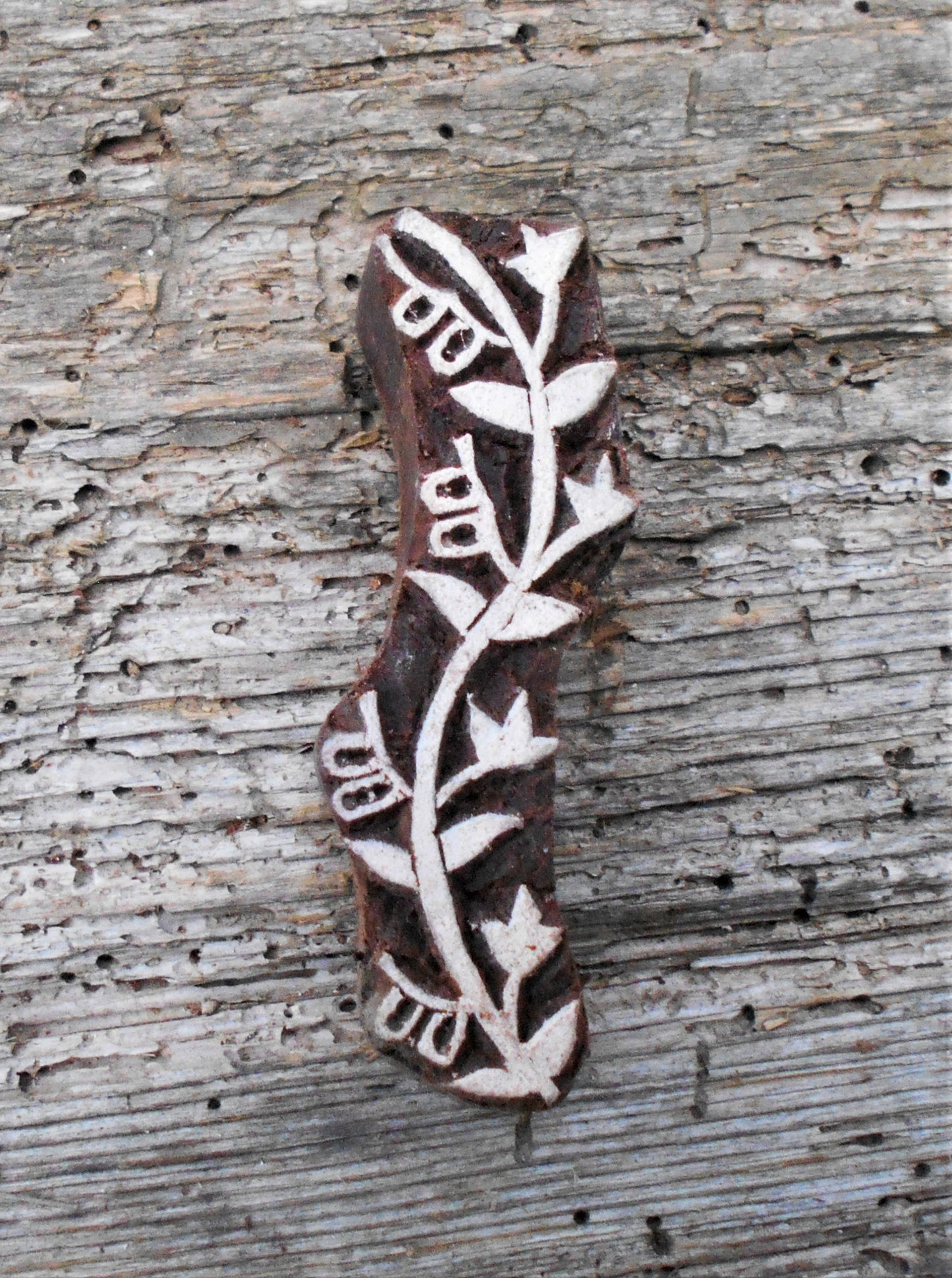 Stoffdruckstempel, Holzdruckstempel, Motivstempel, Blaudruckstempel, Gras