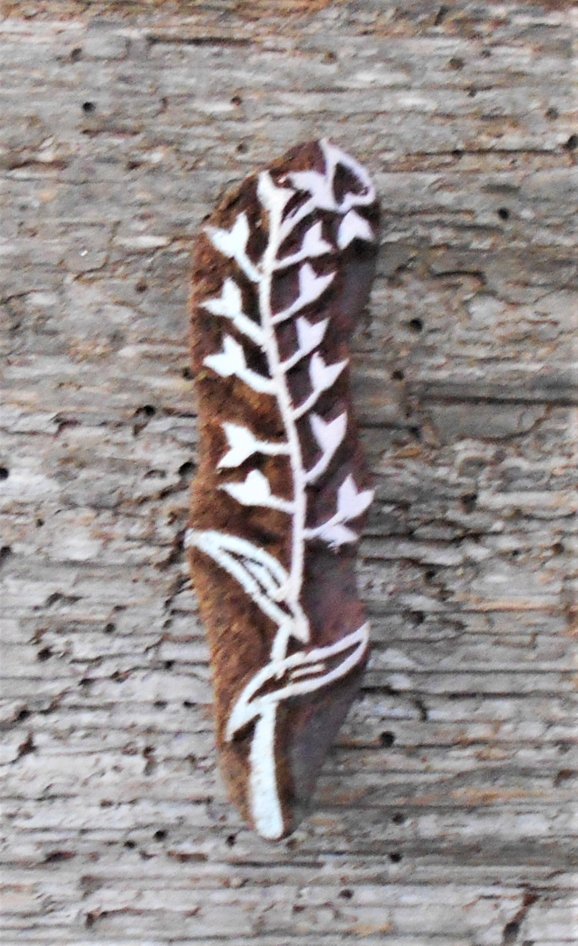 Stoffdruckstempel, Holzdruckstempel, Motivstempel, Blaudruckstempel, Gras