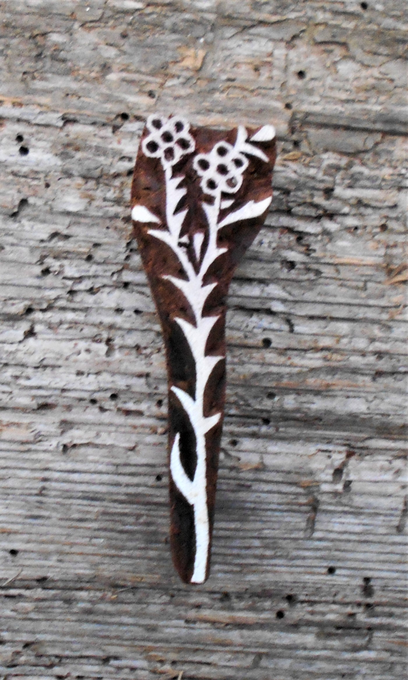 Stoffdruckstempel, Holzdruckstempel, Motivstempel, Blaudruckstempel, Gras