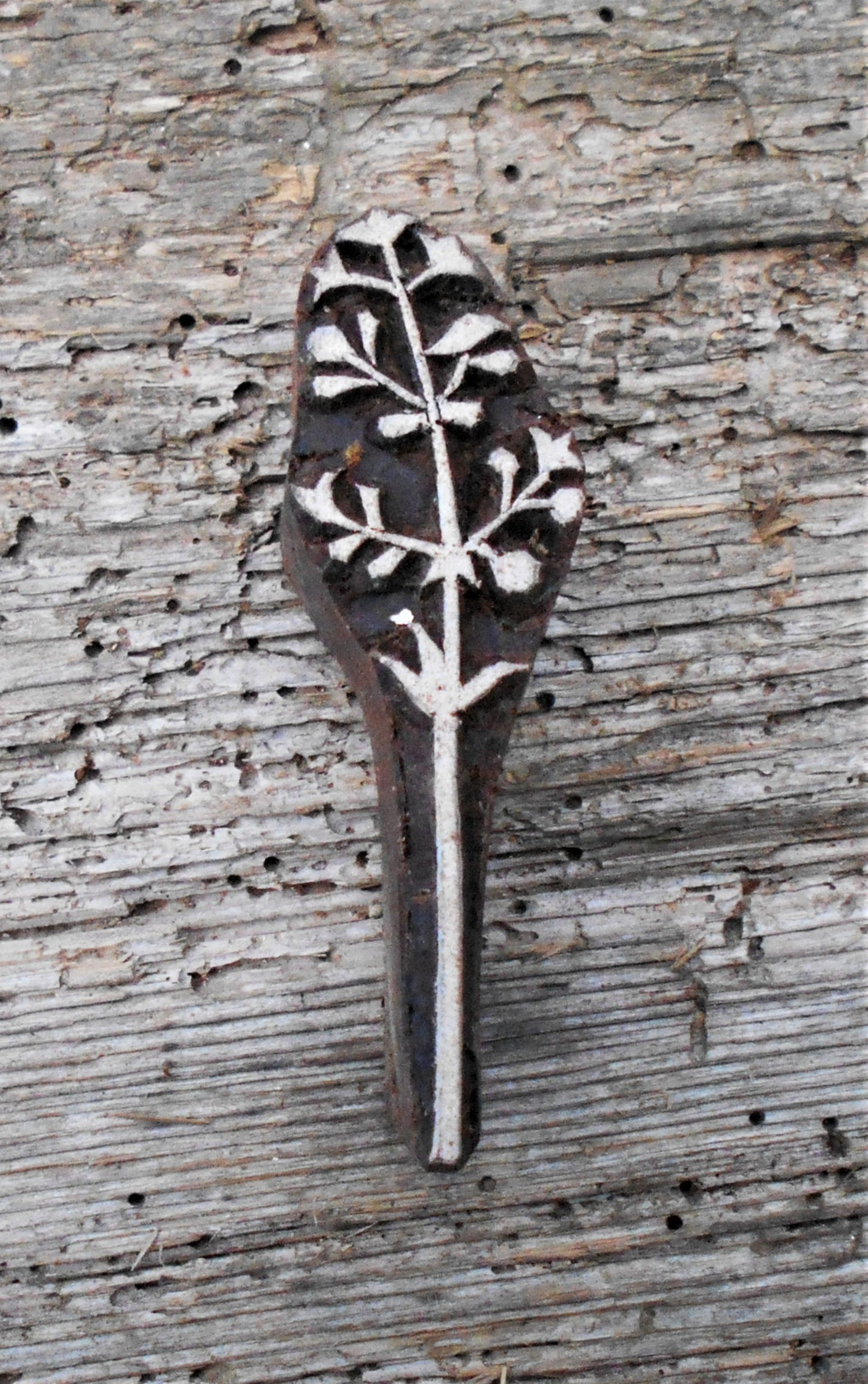 Stoffdruckstempel, Holzdruckstempel, Motivstempel, Blaudruckstempel, Gras