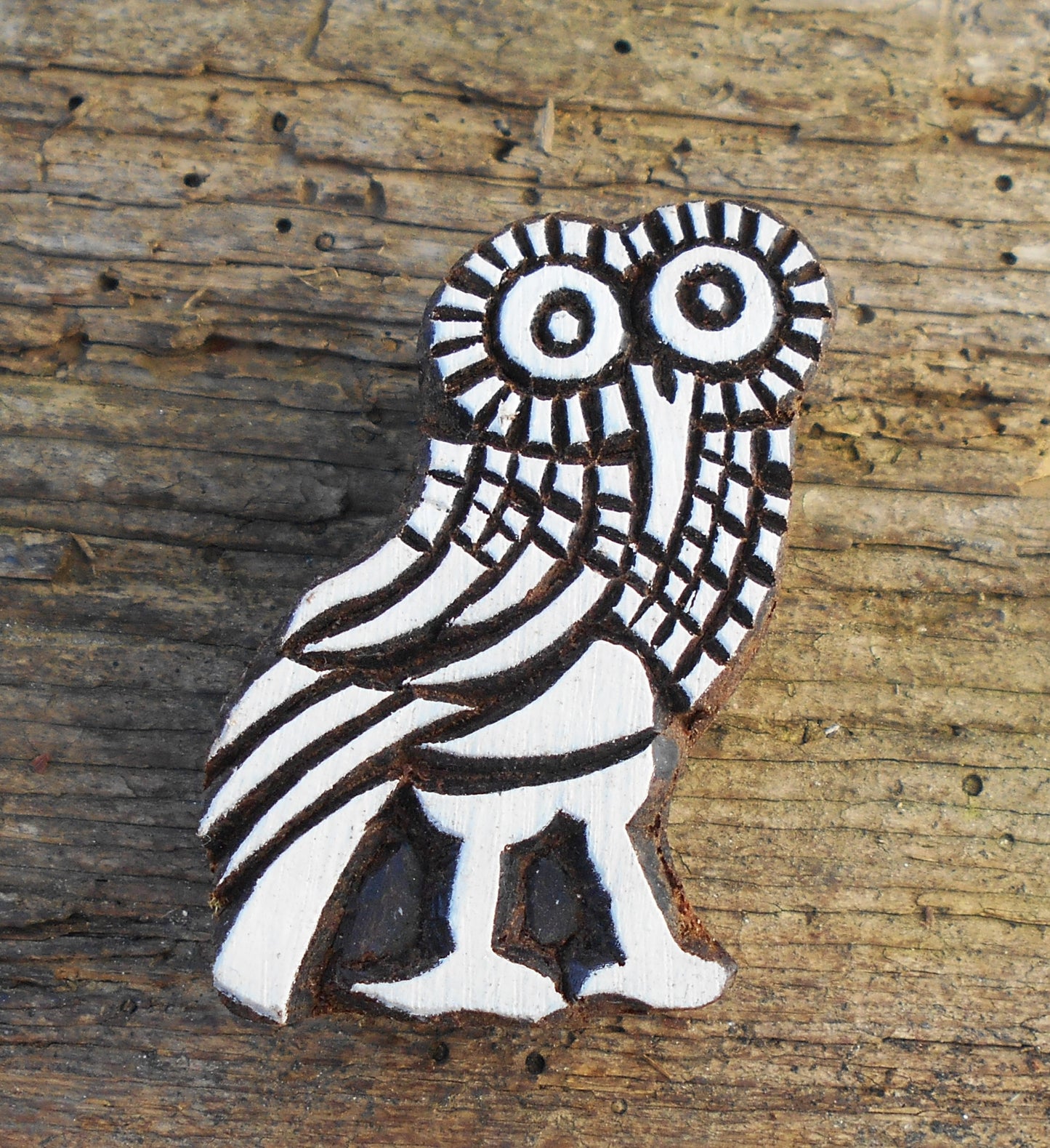 Tierstempel, Stoffdruckstempel, Holzdruckstempel, Blaudruckstempel, Eule