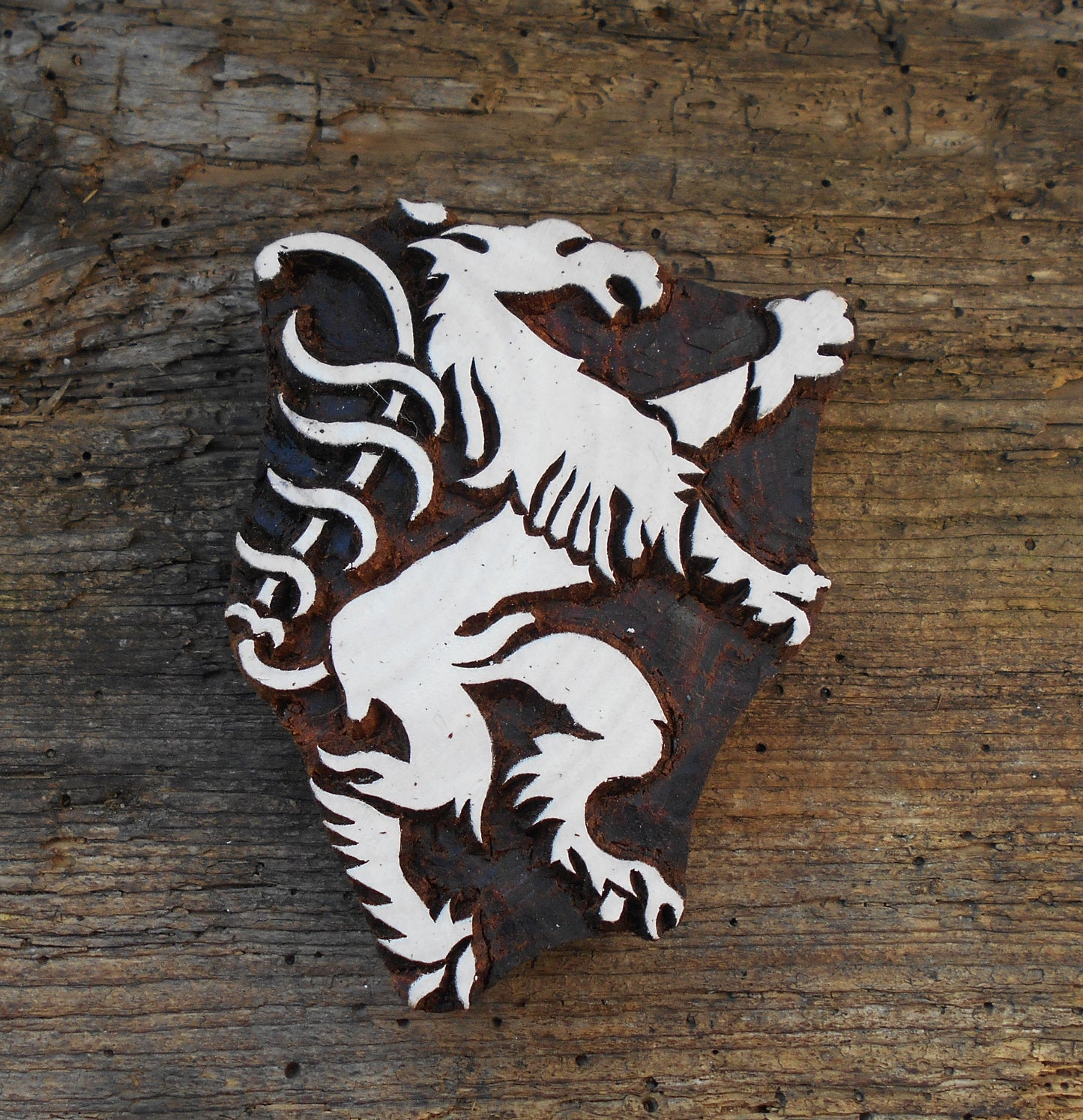 Tierstempel, Stoffdruckstempel, Holzdruckstempel, steirischer Panther