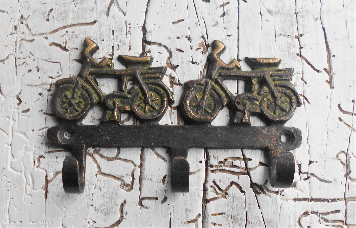 Garderobenhaken, Wandhaken, Kleiderhaken, Messing, Motorräder