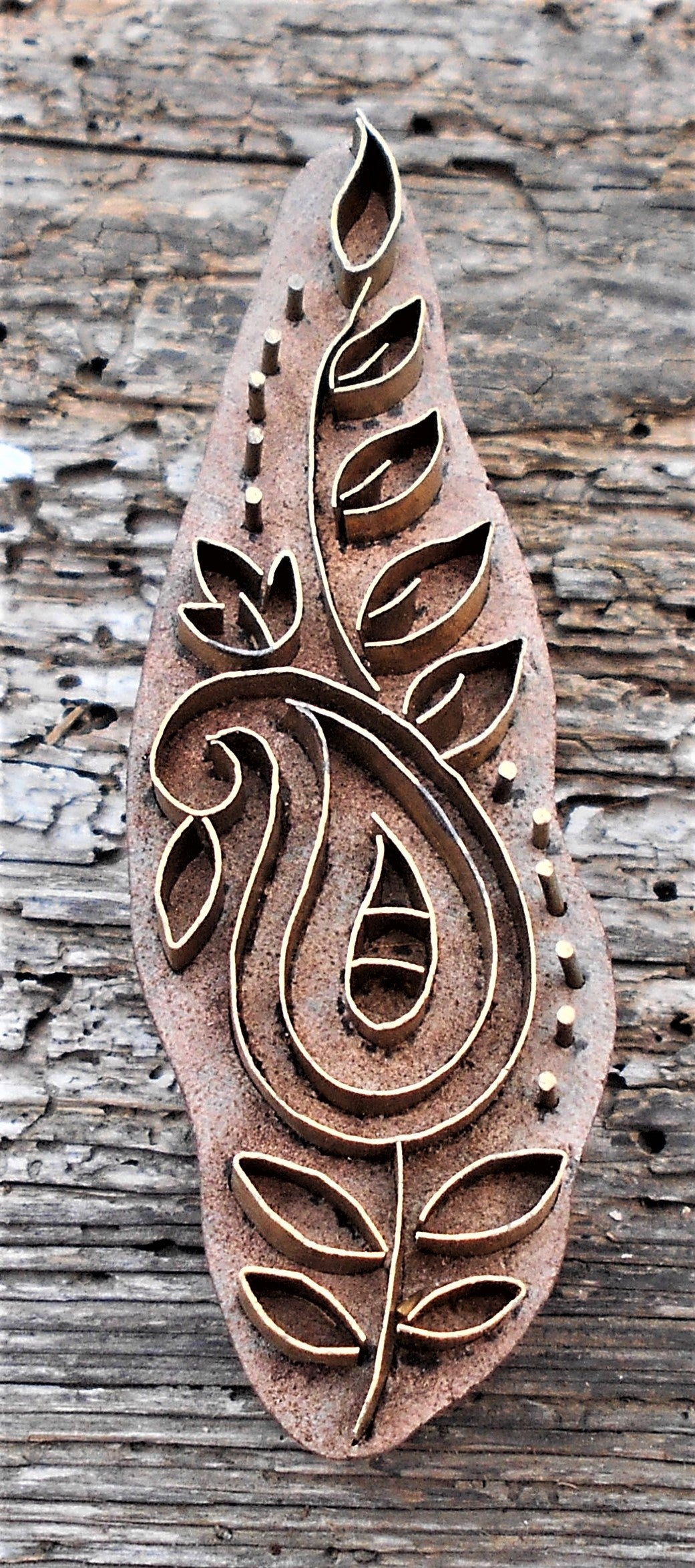 Metallstempel, Leinenstempel, Stoffdruckstempel, Bordüre