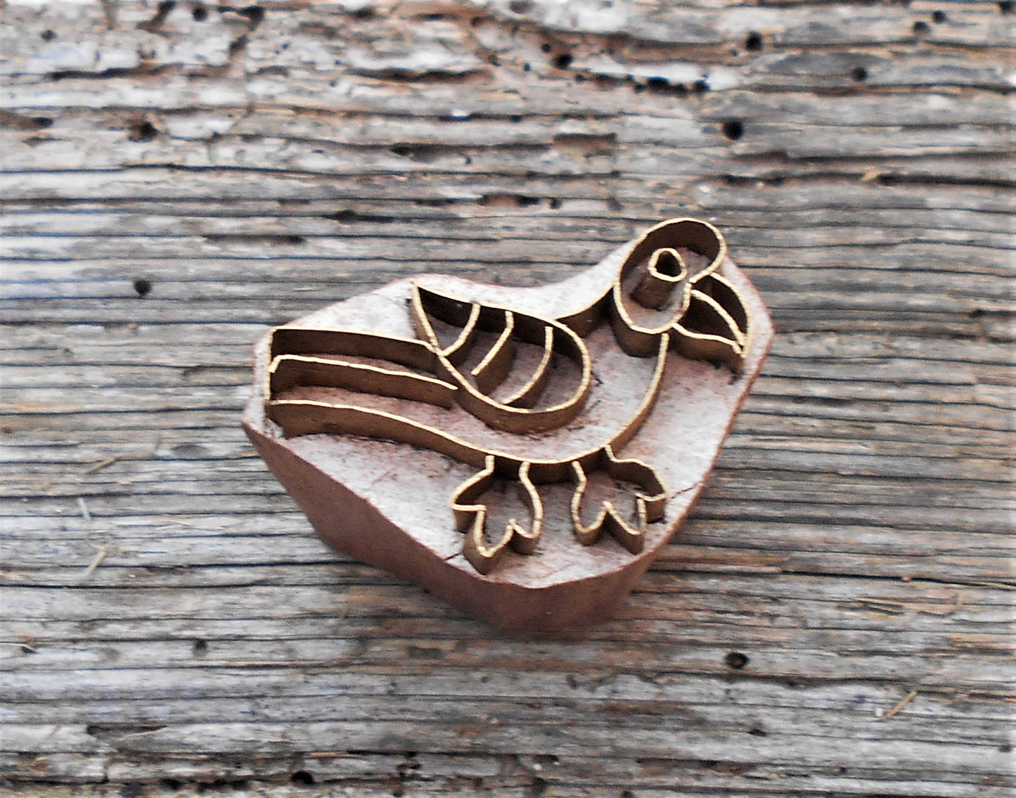 Metallstempel, Leinenstempel, Stoffdruckstempel, Tier