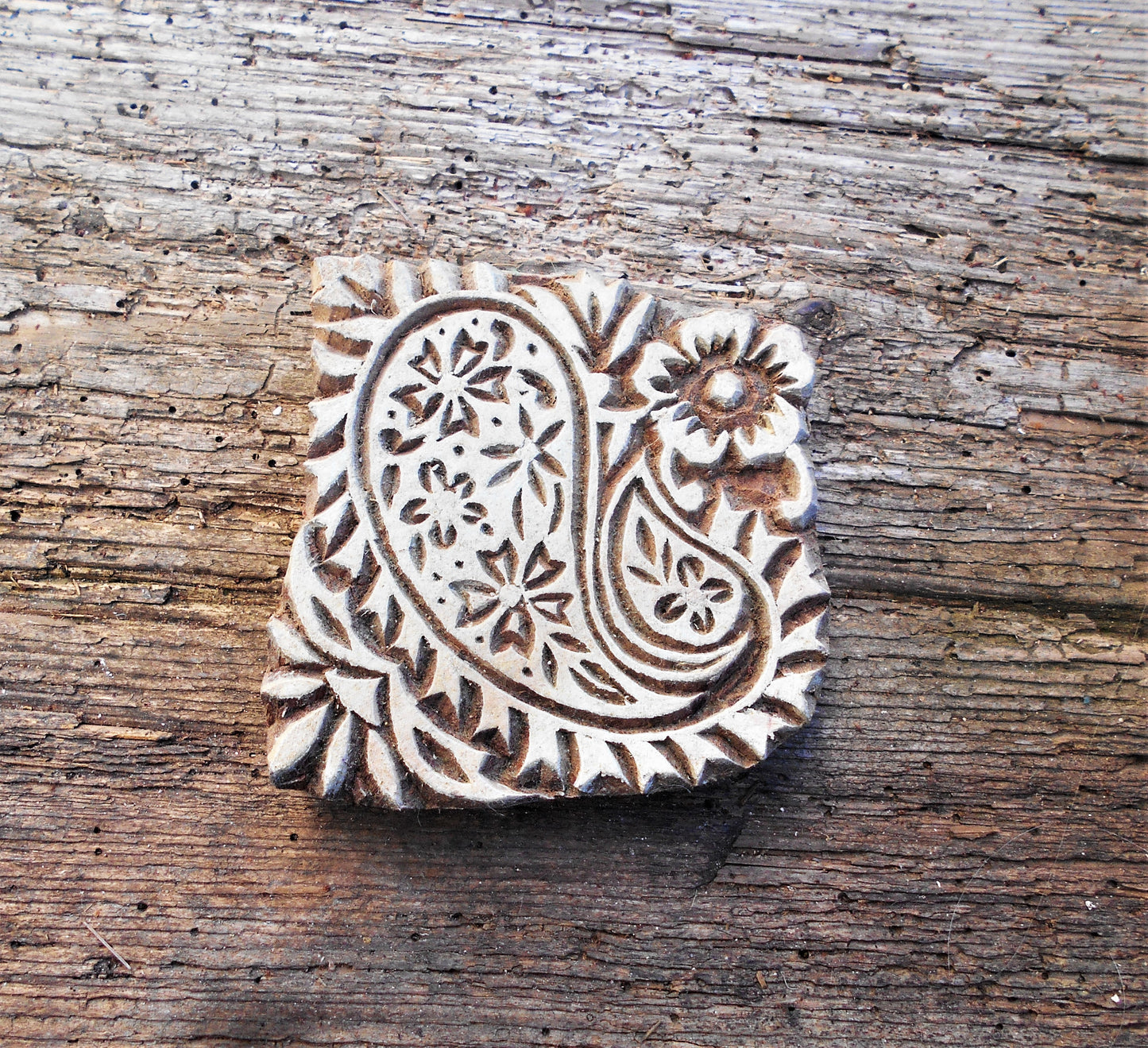 Motivstempel, Stoffdruckstempel, Holzdruckstempel, Textilstempel, Blaudruck