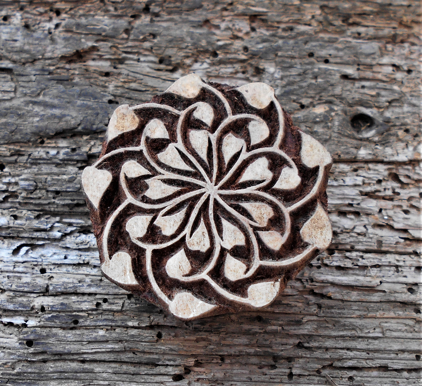 Holzdruckstempel, Stoffdruckstempel, Textilstempel, Motivstempel, Druckstempel