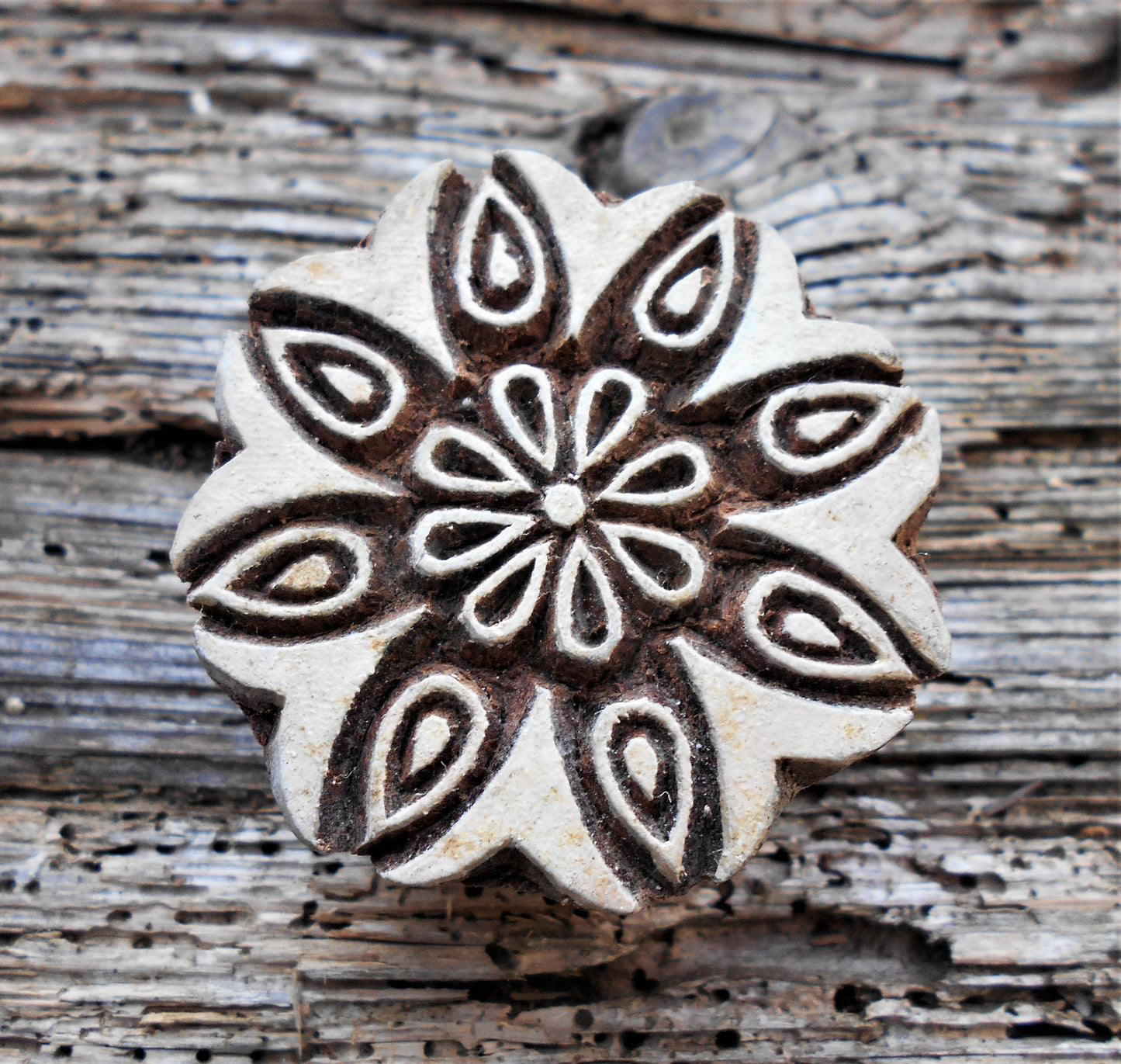 Holzdruckstempel, Stoffdruckstempel, Textilstempel, Motivstempel, Druckstempel