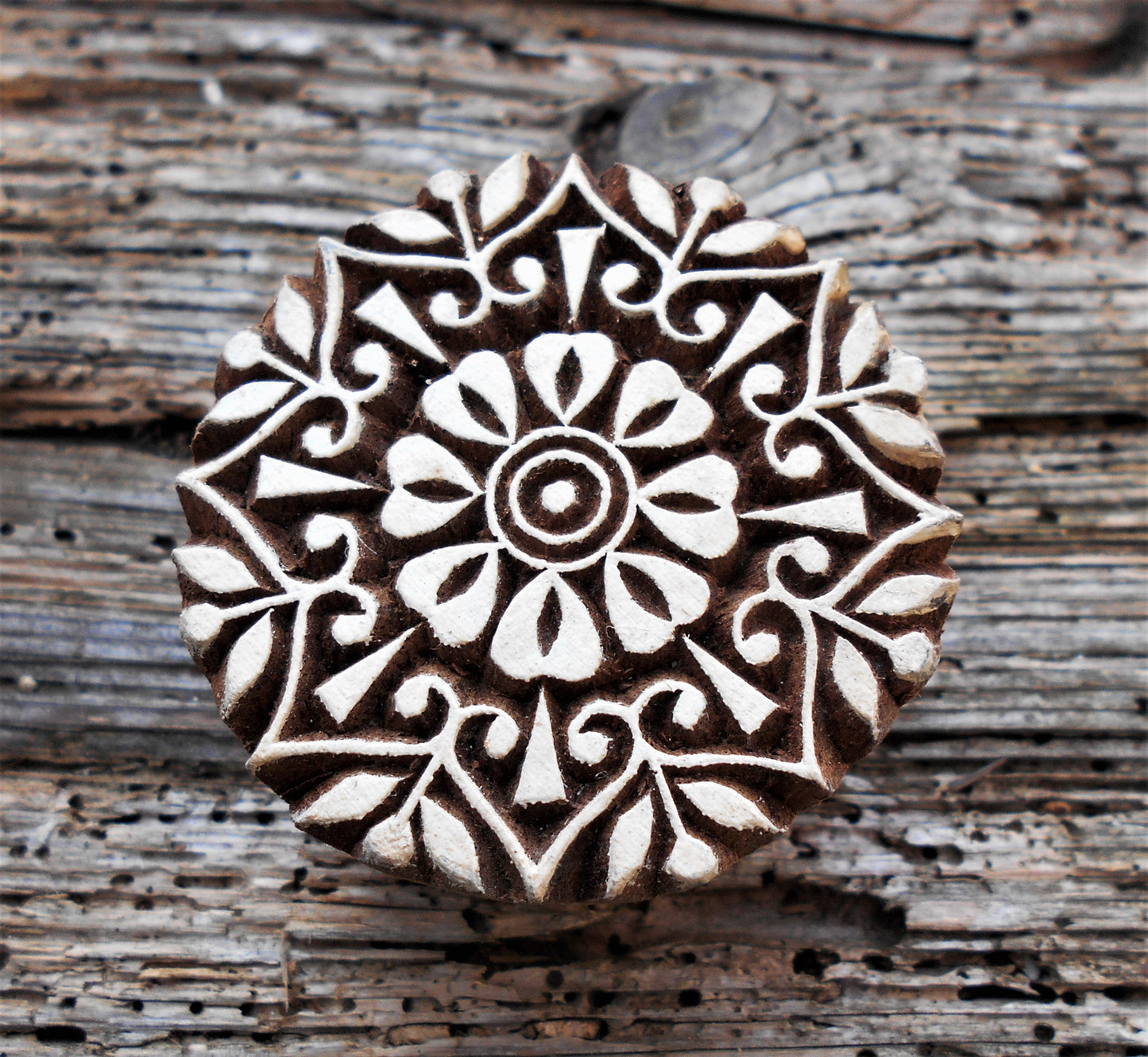 Holzdruckstempel, Stoffdruckstempel, Textilstempel, Motivstempel, Druckstempel