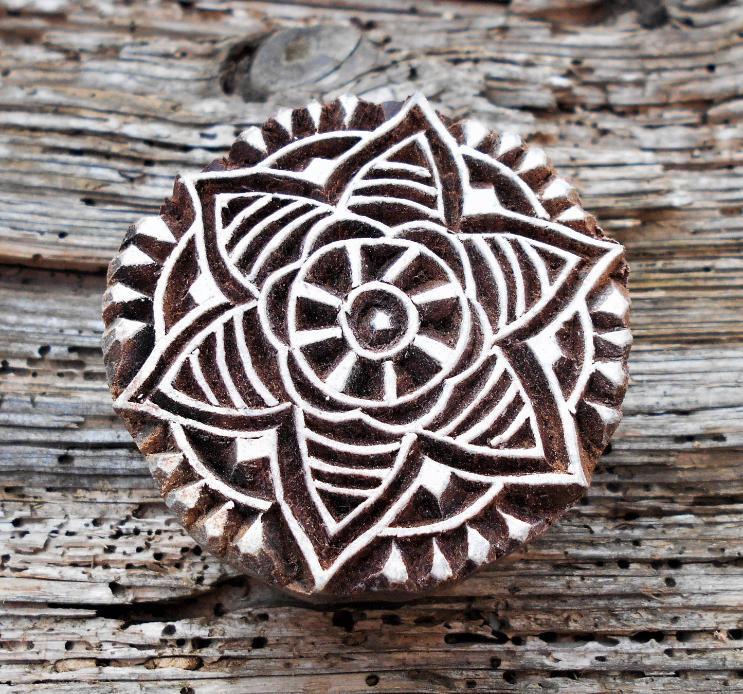 Holzdruckstempel, Stoffdruckstempel, Textilstempel, Motivstempel, Druckstempel