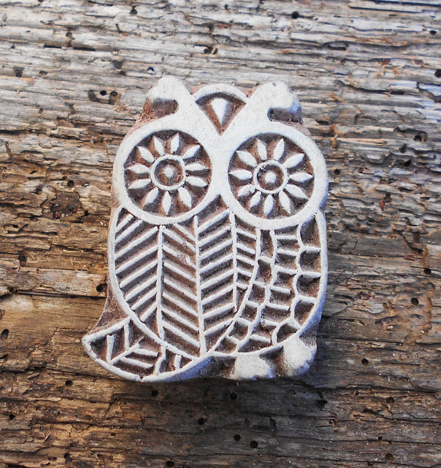 Tierstempel, Stoffdruckstempel, Holzdruckstempel, Eule
