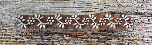 Bordürenstempel, Blaudruckstempel, Stoffdruckstempel, Textilstempel, Holzdruckstempel