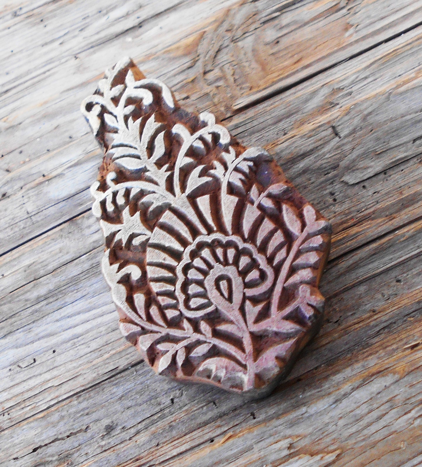 Textilstempel, Stoffdruckstempel, Holzdruckstempel, Druckstempel