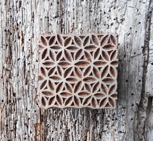 Stoffdruck Stempel, Holzdruckstempel, Motivstempel, Blaudruckstempel, Textildruck