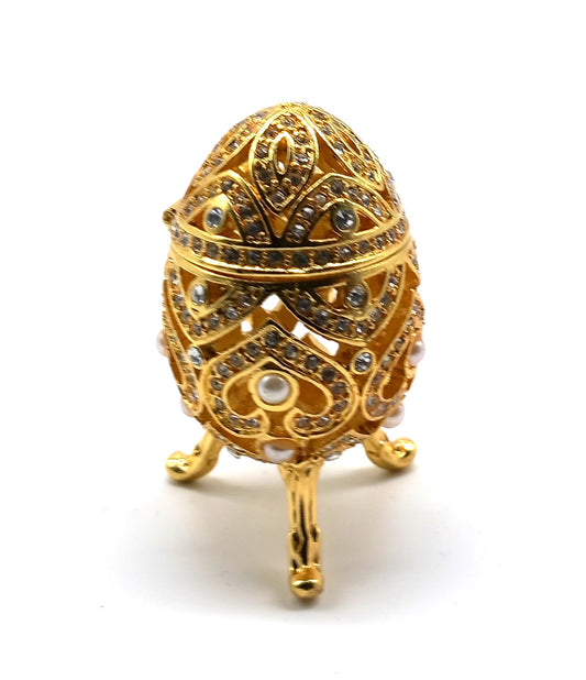 Mini Schmuck-Osterei, Fabergé Ei gold