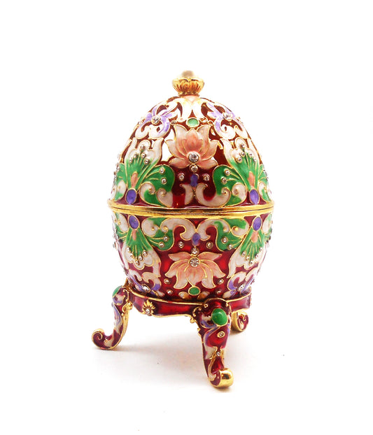Fabergé Ei mit Glitzerstrass, Schmuck-Osterei, riesig