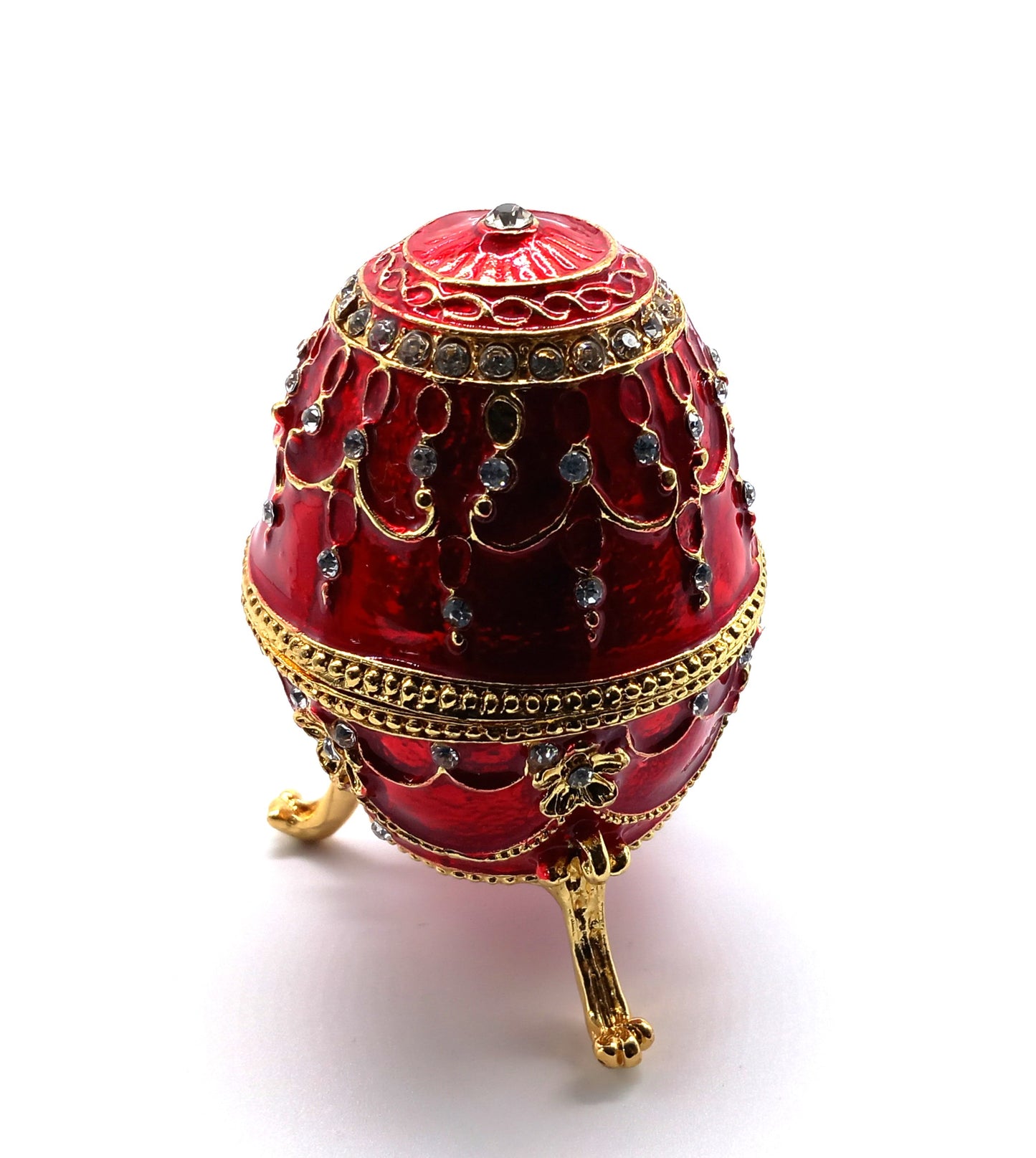 Kleines Schmuck-Osterei rot, Fabergé Ei