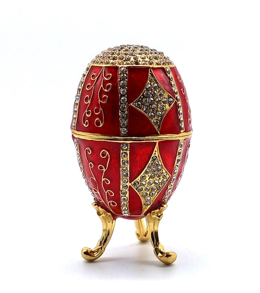 Fabergé Ei mit Glitzerstrass, Schmuck-Osterei