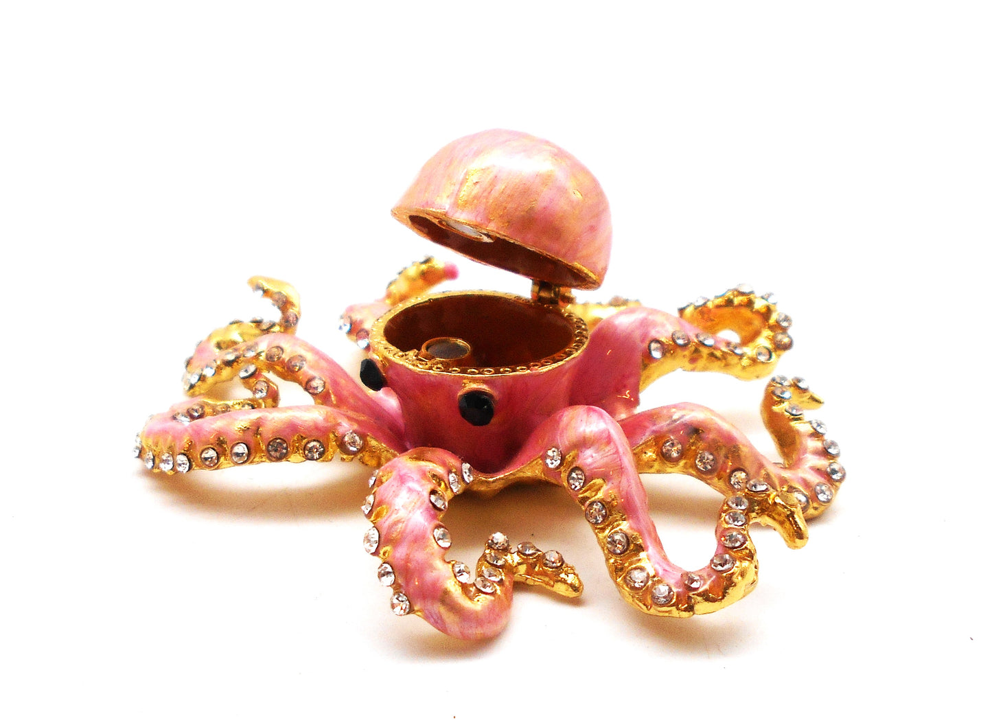 Schmuckschatulle Fabergé Oktopus, rosa