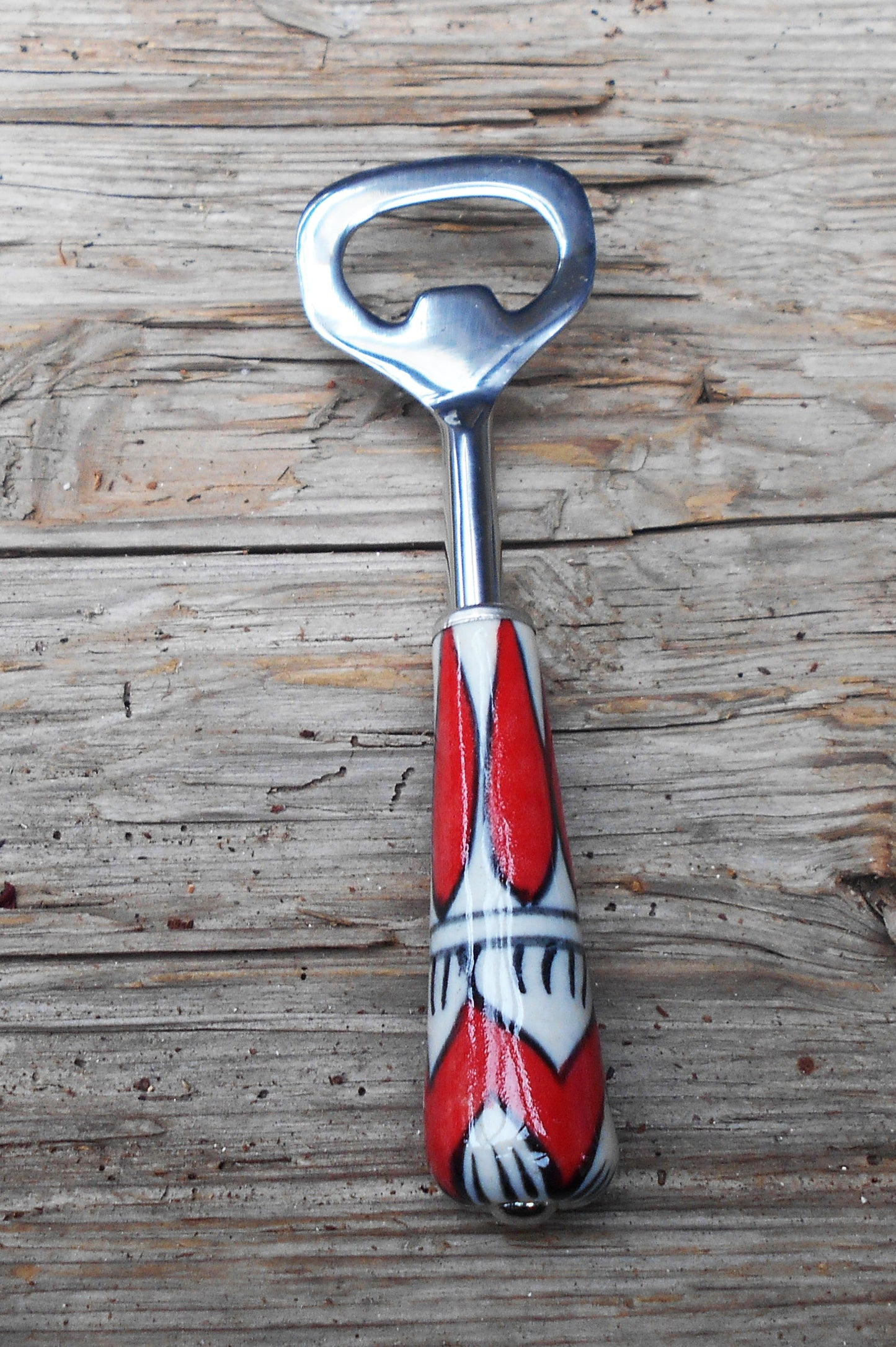 Flaschenöffner, Keramik, Edelstahl