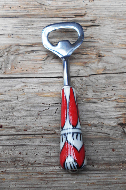 Flaschenöffner, Keramik, Edelstahl