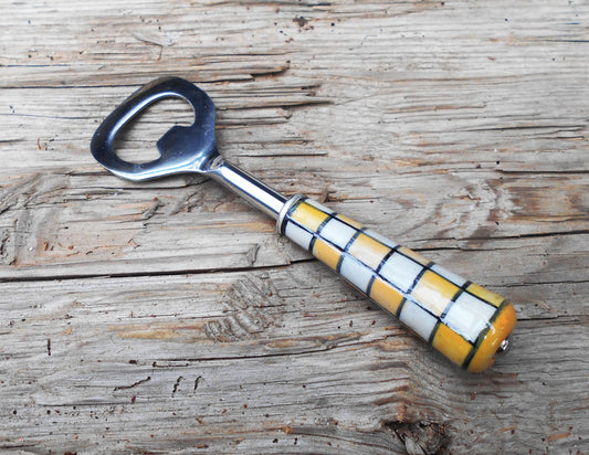 Flaschenöffner, Keramik, Edelstahl