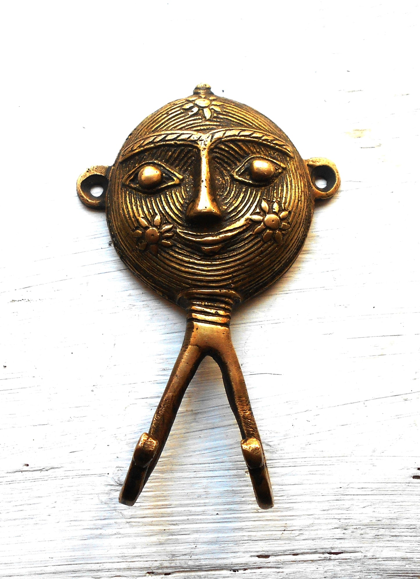 Garderobenhaken, Wandhaken, Kleiderhaken, Messing