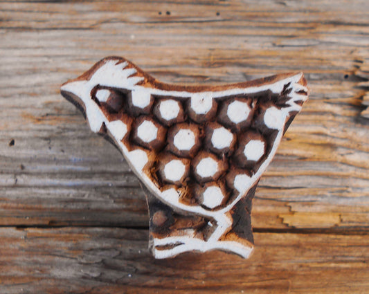 Tierstempel, Stoffdruckstempel, Holzdruckstempel, Blaudruckstempel, Henne