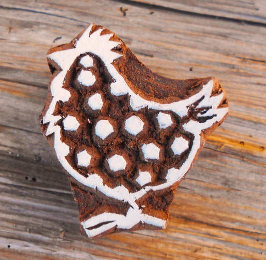 Tierstempel, Stoffdruckstempel, Holzdruckstempel, Blaudruckstempel, Henne