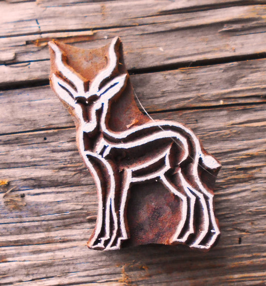 Tierstempel, Stoffdruckstempel, Holzdruckstempel, Blaudruckstempel, Wild