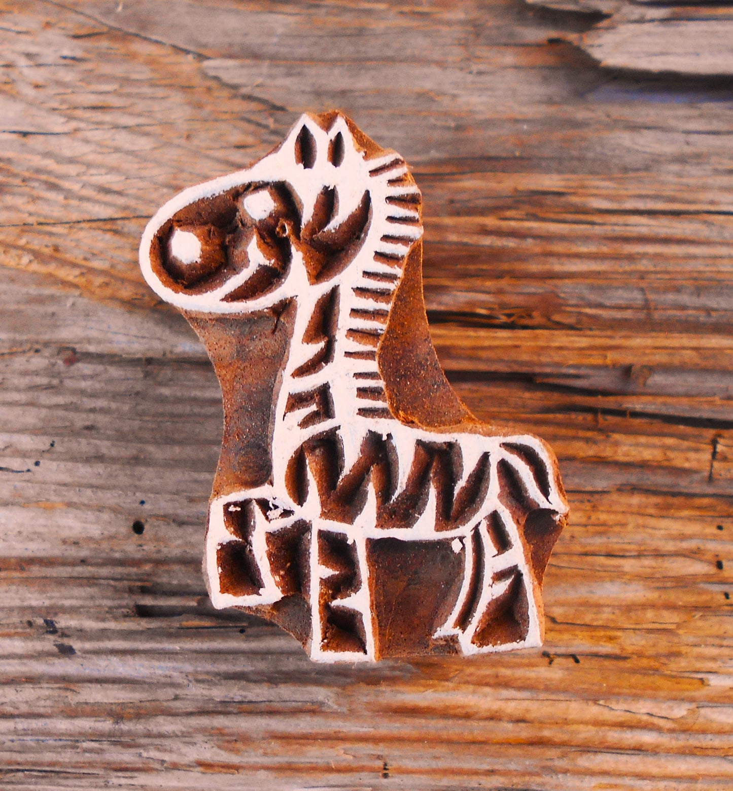 Tierstempel, Stoffdruckstempel, Holzdruckstempel, Blaudruckstempel, Esel